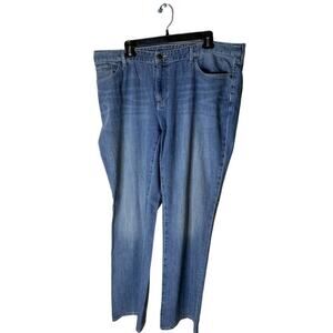 Vintage Eddie Bauer Jeans Womens Plus Size 18 Straight Bootcut Medium Wash Denim